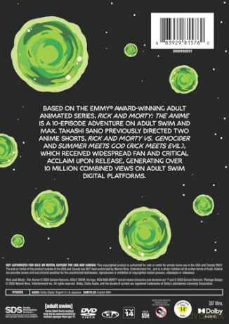 Rick and Morty: The Anime [DVD]