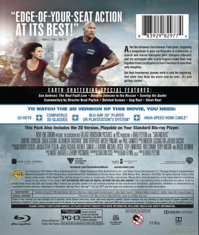 San Andreas [Blu-Ray 3D]+[Blu-Ray]