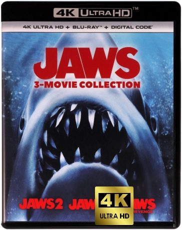 Jaws 2 / Jaws 3 / Jaws: The Revenge (Szczęki 2 / Szczęki 3 / Szczęki 4: Zemsta) [3xBlu-Ray 4K]+[3xBlu-Ray]