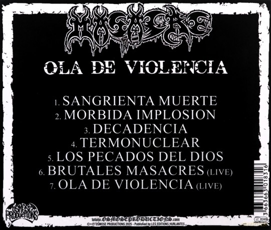 Masacre: Ola De Violencia [CD]