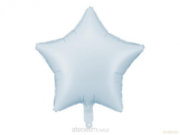 Balon foliowy Gwiazdka 48cm mglisty niebieski