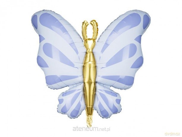 Balon foliowy Motyl 69x69cm błękit