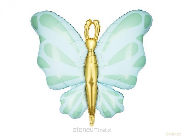 Balon foliowy Motyl 69x69cm mięta