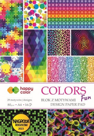 Blok z motywami Colors Fun A4/16K