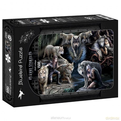 BLUEBIRD 1500 el. Anne Stokes Collage - Wilki [PUZZLE]