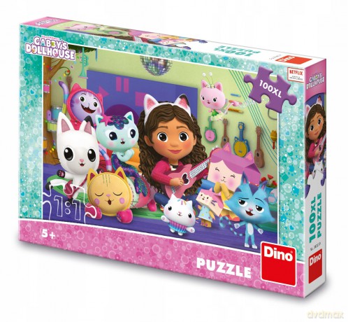 DINO 100 el. XXL Koci Domek Gabi, Orkiestra [PUZZLE]