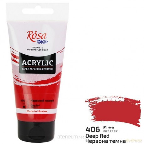 Farba akrylowa dark red 406 75ml