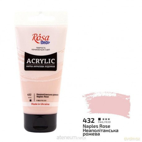 Farba akrylowa naples rose 432 75ml