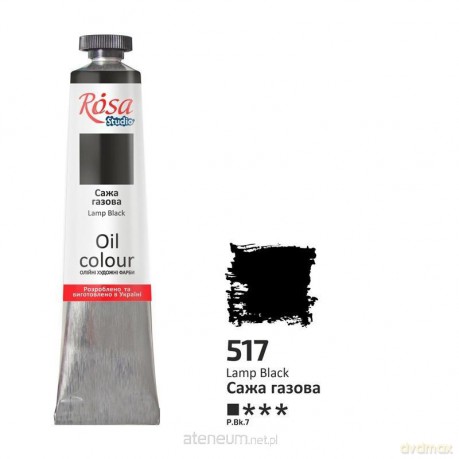 Farba olejna lamp black 517 45ml