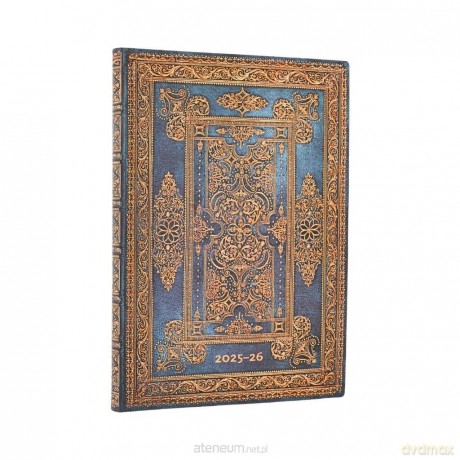 Kalendarz książkowy midi 25/26 18M Blue Luxe [KALENDARZ]