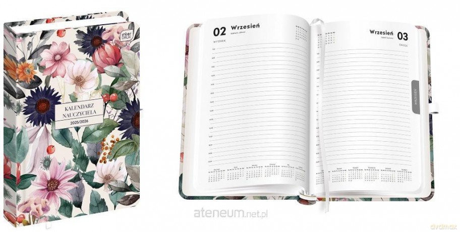 Kalendarz nauczyciela 2025/2026 A5/352K Flowers [KALENDARZ]