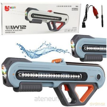 Karabin W12 elektryczny na wodę LED szary 60cm
