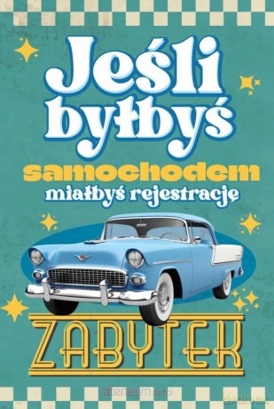 Karnet Urodziny Samochód zabytkowy męski