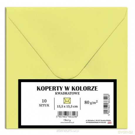 Koperty A5 blady żółty 10szt