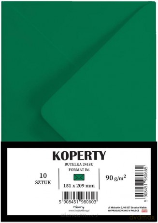 Koperty B6 buletka 10szt