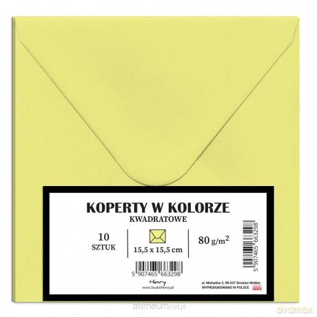 Koperty KW blady żółty 10szt