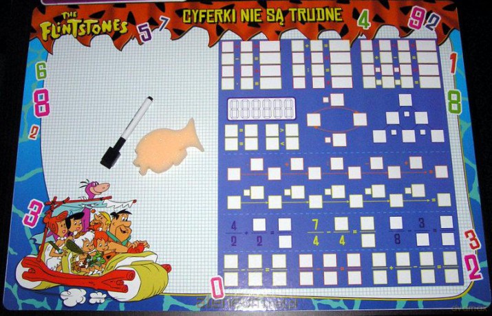 Tablica suchościeralna (duża) - The Flintstones ALEX [SZKOŁA]