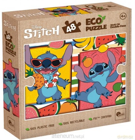 LISCIANI 48 el. Stitch Eko dwustronne [PUZZLE]