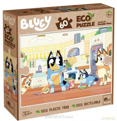 LISCIANI 60 el. Bluey Eko dwustronne [PUZZLE]