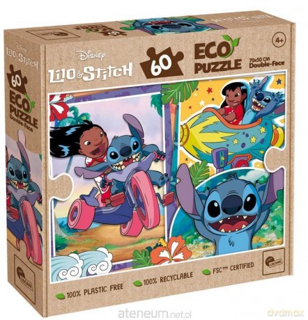 LISCIANI 60 el. Stitch Eko dwustronne [PUZZLE]
