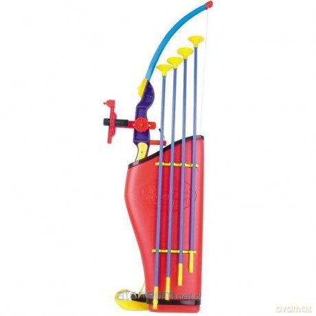 Łuk dla dzieci 78cm i 4 strzały, kołczan, celownik [SPORT]