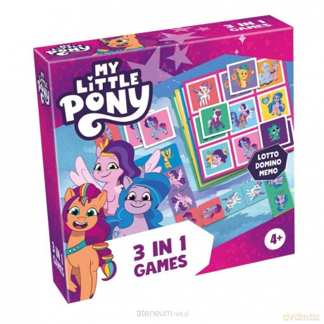 My Little Pony 3w1 Lotto, Domino, Memo [GRA]