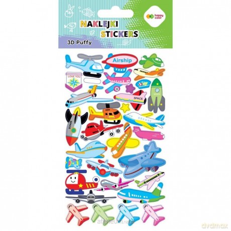 Naklejki 3D Puffy Aircraft 10x20cm