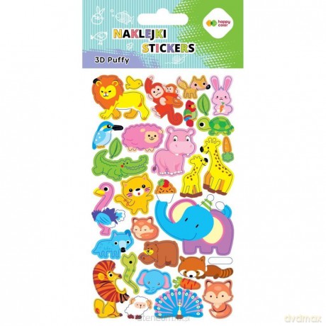 Naklejki 3D Puffy Animals 10x20cm