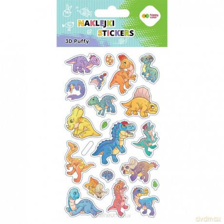 Naklejki 3D Puffy Dino 10x20cm