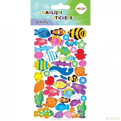 Naklejki 3D Puffy Fishes 10x20cm