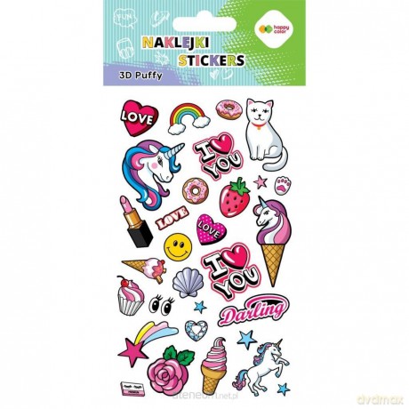 Naklejki 3D Puffy Funky Sweet 10x20cm
