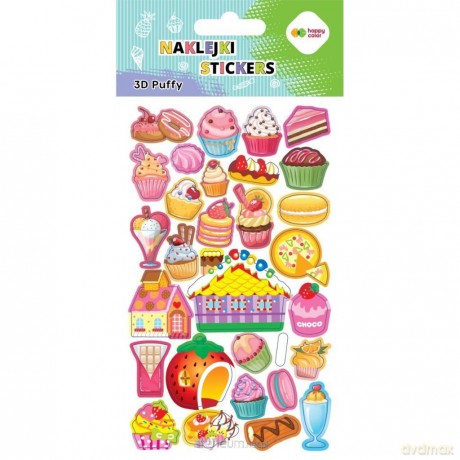 Naklejki 3D Puffy Sweets 10x20cm