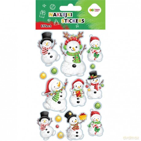 Naklejki Snowman 10x20cm