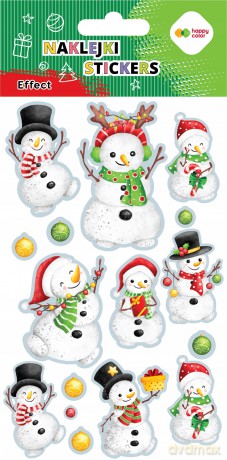Naklejki Snowman 10x20cm