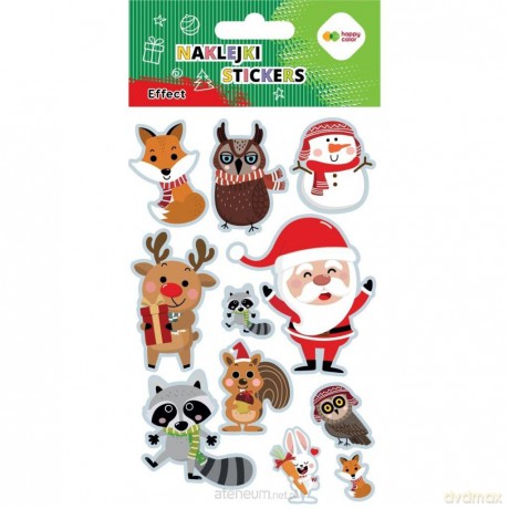 Naklejki Xmas animals 10x20cm