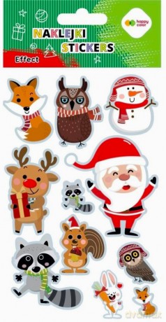 Naklejki Xmas animals 10x20cm