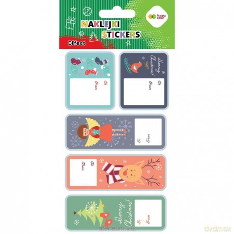 Naklejki Xmas stamp tag 10x20cm