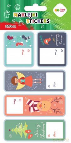 Naklejki Xmas stamp tag 10x20cm