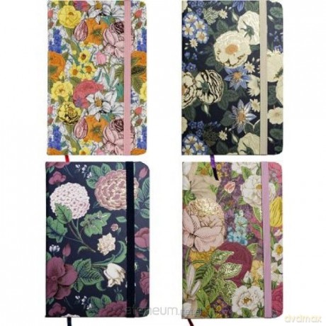 Notes A6/80K linia PU Kwiaty 81137 mix