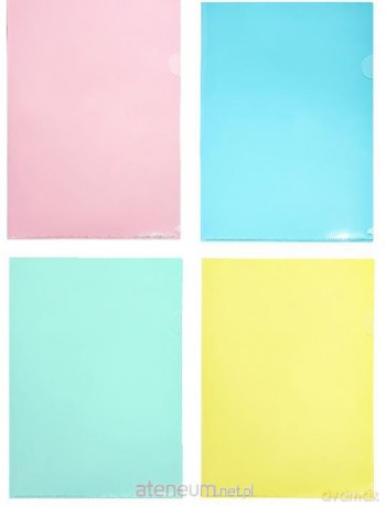 Ofertówka A4 PP pastel mix (8szt)