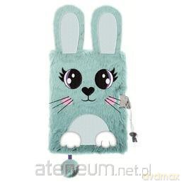 Pamiętnik z kłódką A5/96K 3D włochacz Rabbit