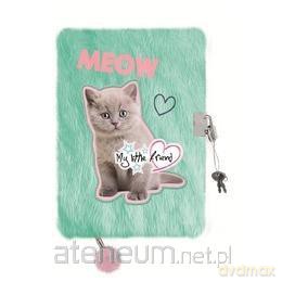 Pamiętnik z kłódką A5/96K włochacz Fluffy Kitty