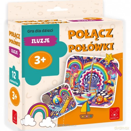 Połącz połówki Iluzje 3+ [PUZZLE]