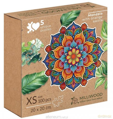 Puzzle drewniane 100 el. Mandala radości [PUZZLE]