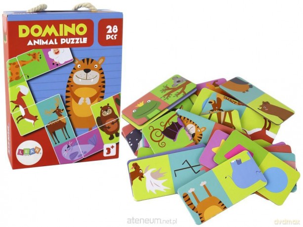 Puzzle dwustronne domino zwierzęta [PUZZLE]