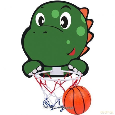 Tablica do koszykówki 40x30cm z piłką Dino [SPORT]