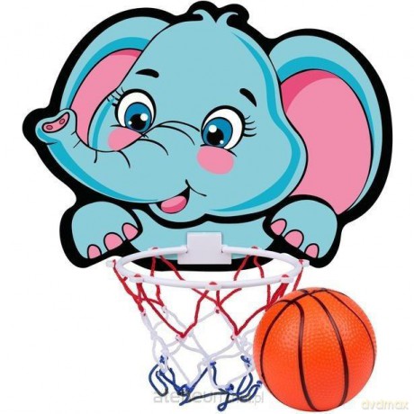 Tablica do koszykówki 40x30cm z piłką Elephant [SPORT]