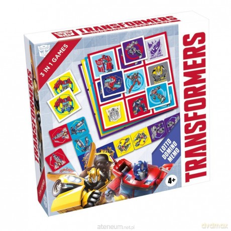 Transformers 3w1 Lotto, Domino, Memo [GRA]