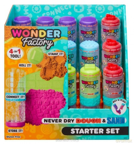 Wonder Factory Never Dry Dough&Sand (15szt)