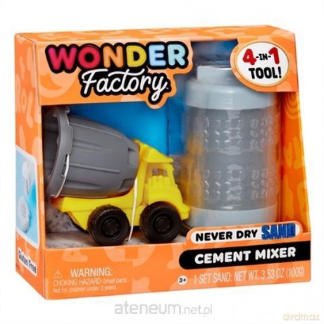 Wonder Factory Never Dry Sand - Blue +Cement Mixer